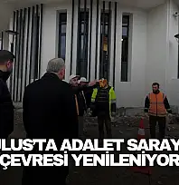 Ulus'ta Adalet Sarayı Çevresi Yenileniyor