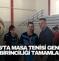 Ulus'ta Masa Tenisi Gençler İl Birinciliği Tamamlandı