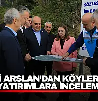 Vali Arslan'dan Köylerdeki Yatırımlara İnceleme