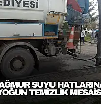 Yağmur Suyu Hatlarına Yoğun Temizlik Mesaisi