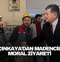 Yalçınkaya'dan Madencilere Moral Ziyareti