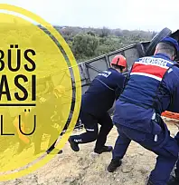 Yolcu Otobüsü Kaza Yaptı
