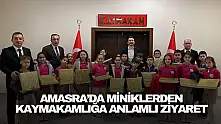 Amasra'da Miniklerden Kaymakamlığa Anlamlı Ziyaret