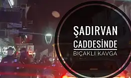 Şadırvan Caddesinde bıçaklı kavga