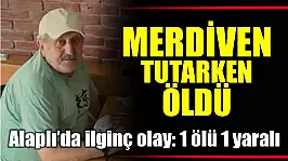 Ağaçtan düştü, merdiveni tutan kişi hayatını kaybetti