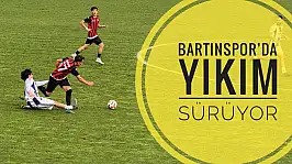 Bartınspor'da yıkım sürüyor