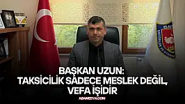 Başkan Özcan Uzun'dan Taksiciler Günü Mesajı