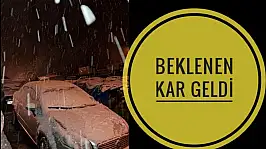 Beklenen kar yağışı başladı