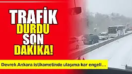 Kar etkili oldu ulaşım durdu