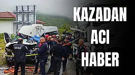 Minibüs şoförü hayatını kaybetti
