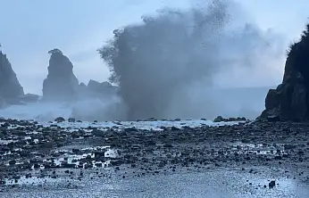 Amasra'da dalgalar coştu