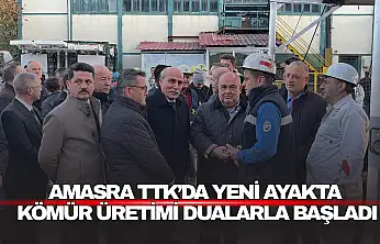 Amasra TTK'da Ayakta Kömür Üretimi Dualarla Başladı