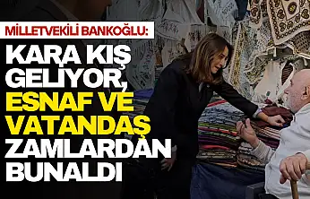 Bankoğlu: 'Esnaf ve Vatandaş Zamlardan Bunaldı'