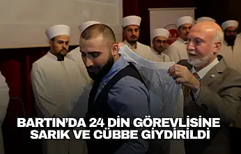 Bartın'da 24 Din Görevlisine Sarık ve Cübbe Giydirildi