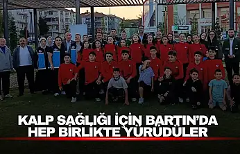 Bartın'da Hep Birlikte Yürüdüler