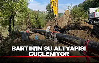 Bartın'da İçme Suyu İçin Yeni İsale Hattı Çalışması Sürüyor