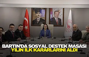 Bartın'da Sosyal Destek Masası Yılın İlk Kararlarını Aldı