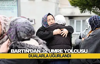 Bartın'dan 32 Umre Yolcusu Dualarla Uğurlandı