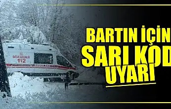 Bartın için sarı uyarı