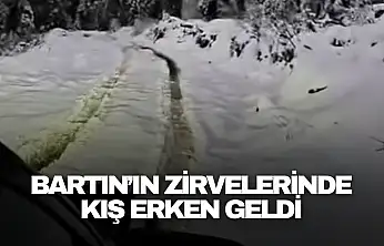 Bartın'ın Zirvelerinde Kış Erken Geldi