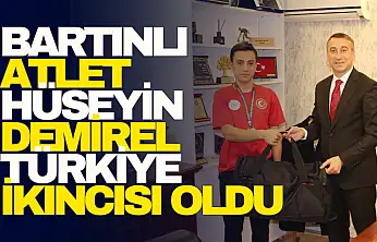 Bartınlı Atlet Hüseyin Demirel Türkiye İkincisi Oldu
