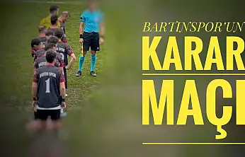 Bartınspor için kritik maç