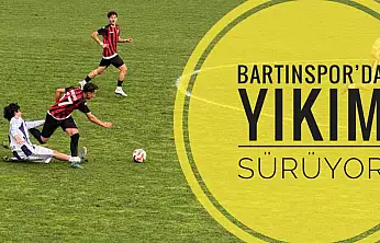 Bartınspor'da yıkım sürüyor