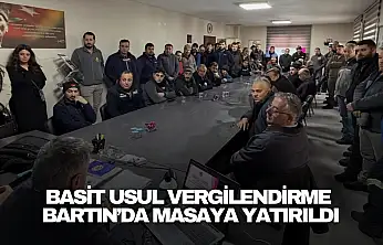 Basit Usul Vergilendirme Bartın'da Masaya Yatırıldı