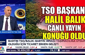 Başkan Balık CNBC-e kanalında Bartın'ı anlattı