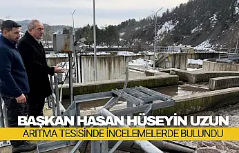 Başkan Uzun Arıtma Tesisinde İncelemelerde Bulundu