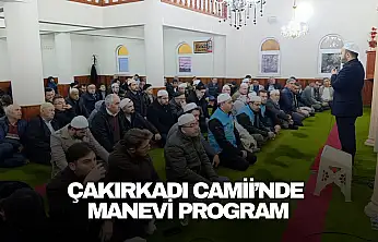 Çakırkadı Camii'nde Manevi Program