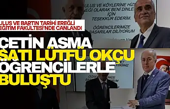 Çetin Asma ve Satı Lütfü Okçu Öğrencilerle Buluştu