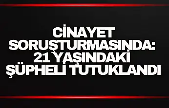 Cinayet Soruşturmasında: 21 Yaşındaki Şüpheli Tutuklandı