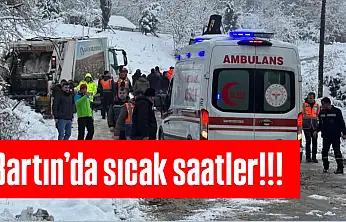 Çöp kamyonu kaydı işçi sıkıştı