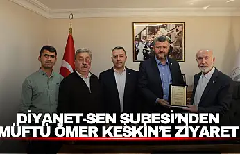 Diyanet-Sen Bartın Şubesi'nden Müftü Ömer Keskin'e Veda Ziyareti