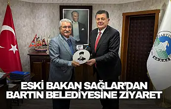 Eski Bakan Sağlar'dan  Bartın Belediyesine Ziyaret