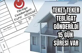 Ev, arsa alanlar dikkat!