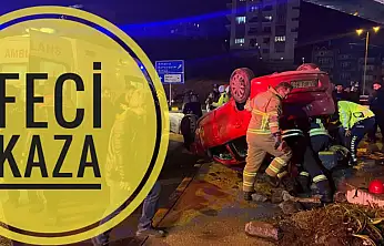 Feci kaza 1'i ağır 3 yaralı