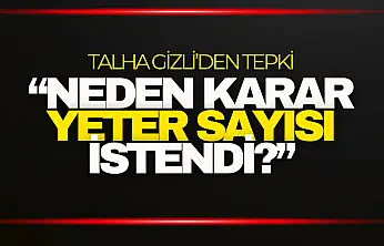 Fon Tartışmasına Tepki: 'Neden Karar Yeter Sayısı İstendi?'