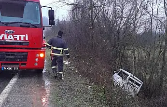 İşçi servisi kaza yaptı