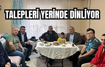 Kadiroğlu'dan hane ziyaretleri