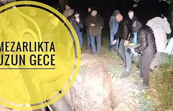 Karaçay Mezarlığı'nda nefesler tutuldu