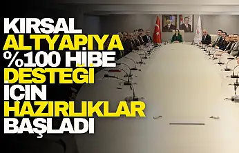 Kırsal Altyapıya yüzde yüz Hibe Desteği