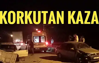 Korkutan kaza ucuz atlatıldı