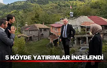 Kurucaşile'de 5 Köyde Yatırımlar İncelendi