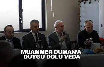 Muammer Duman'a duygu dolu veda
