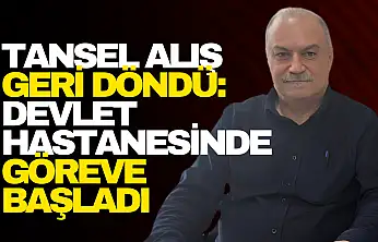 Ömer Tansel Alış Devlet Hastanesinde Göreve Başladı