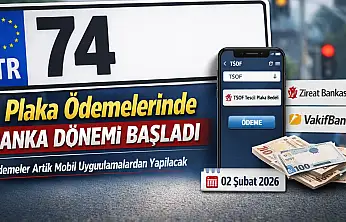 Plaka Ödemelerinde Banka Dönemi Başladı