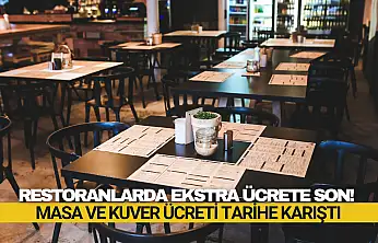 Restoranlarda Ekstra Ücrete Son!