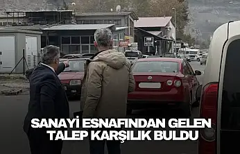 Sanayi Esnafından Gelen Talep Karşılık Buldu
